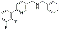 N-BENZYL-1-[6-(2,3-DIFLUOROPHENYL)PYRIDIN-3-YL]METHANAMINE Struktur