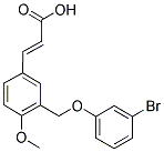 (2E)-3-(3-[(3-BROMOPHENOXY)METHYL]-4-METHOXYPHENYL)-2-PROPENOIC ACID Struktur