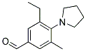 3-ETHYL-5-METHYL-4-PYRROLIDIN-1-YL-BENZALDEHYDE Struktur