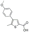 4-(4-METHOXYPHENYL)-5-METHYLTHIOPHENE-2-CARBOXYLIC ACID Struktur