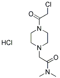 2-[4-(CHLOROACETYL)PIPERAZIN-1-YL]-N,N-DIMETHYLACETAMIDE HYDROCHLORIDE Struktur