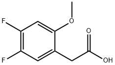 4,5-DIFLUORO-2-METHOXYPHENYLACETIC ACID Struktur