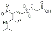 ([[4-(ISOPROPYLAMINO)-3-NITROPHENYL]SULFONYL]AMINO)ACETIC ACID Struktur