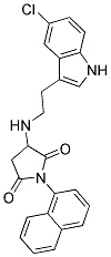 3-{[2-(5-CHLORO-1H-INDOL-3-YL)ETHYL]AMINO}-1-(1-NAPHTHYL)PYRROLIDINE-2,5-DIONE Struktur