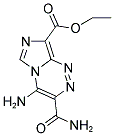 ETHYL 4-AMINO-3-(AMINOCARBONYL)IMIDAZO[5,1-C][1,2,4]TRIAZINE-8-CARBOXYLATE Struktur