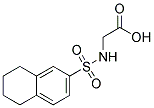 [(5,6,7,8-TETRAHYDRONAPHTHALEN-2-YLSULFONYL)AMINO]ACETIC ACID Struktur