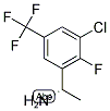 (S)-1-(3-CHLORO-2-FLUORO-5-(TRIFLUOROMETHYL)PHENYL)ETHANAMINE Struktur