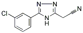 3-ACETONITRILE-5-(3-CHLOROPHENYL)-4H-1,2,4-TRIAZOLE Struktur