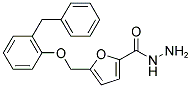 5-(2-BENZYL-PHENOXYMETHYL)-FURAN-2-CARBOXYLIC ACID HYDRAZIDE Struktur