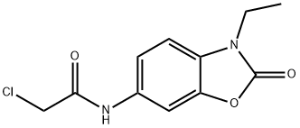 2-CHLORO-N-(3-ETHYL-2-OXO-2,3-DIHYDRO-BENZOOXAZOL-6-YL)-ACETAMIDE Struktur