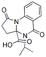 4-ISOPROPYL-1,5-DIOXO-2,3,4,5-TETRAHYDROPYRROLO[1,2-A]QUINAZOLINE-3A(1H)-CARBOXYLIC ACID Struktur