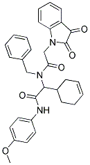 N-BENZYL-N-(1-(CYCLOHEX-3-ENYL)-2-(4-METHOXYPHENYLAMINO)-2-OXOETHYL)-2-(2,3-DIOXOINDOLIN-1-YL)ACETAMIDE Struktur