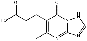 3-(5-METHYL-7-OXO-4,7-DIHYDRO-[1,2,4]TRIAZOLO-[1,5-A]PYRIMIDIN-6-YL)-PROPIONIC ACID Struktur