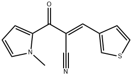 (E)-2-[(1-METHYL-1H-PYRROL-2-YL)CARBONYL]-3-(3-THIENYL)-2-PROPENENITRILE Struktur