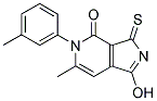 1-HYDROXY-6-METHYL-5-(3-METHYLPHENYL)-3-THIOXO-3,5-DIHYDRO-4H-PYRROLO[3,4-C]PYRIDIN-4-ONE Struktur