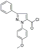 2-(4-METHOXY-PHENYL)-5-PHENYL-2H-PYRAZOLE-3-CARBONYL CHLORIDE Struktur