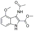 3-ACETYLAMINO-4-METHOXY-1H-INDOLE-2-CARBOXYLIC ACID METHYL ESTER Struktur