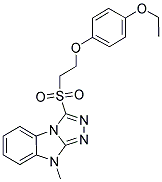 3-[2-(4-ETHOXY-PHENOXY)-ETHANESULFONYL]-9-METHYL-9H-BENZO[4,5]IMIDAZO[2,1-C][1,2,4]TRIAZOLE Struktur