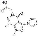 [4,5-DIMETHYL-1-OXO-7-(1H-PYRROL-1-YL)FURO[3,4-D]PYRIDAZIN-2(1H)-YL]ACETIC ACID Struktur