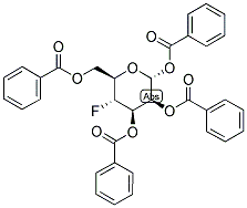 4-DEOXY-4-FLUORO-1,2,3,6-TETRA-O-BENZOYL-ALPHA-D-MANNOSE Struktur