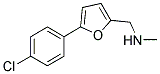 1-(5-(4-CHLOROPHENYL)-2-FURYL)-N-METHYLMETHANAMINE Struktur