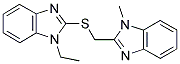 1-ETHYL-2-([(1-METHYL-1H-BENZIMIDAZOL-2-YL)METHYL]THIO)-1H-BENZIMIDAZOLE Struktur