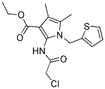 ETHYL 2-[(CHLOROACETYL)AMINO]-4,5-DIMETHYL-1-(THIEN-2-YLMETHYL)-1H-PYRROLE-3-CARBOXYLATE Struktur