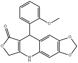 9-(2-METHOXYPHENYL)-6,9-DIHYDRO[1,3]DIOXOLO[4,5-G]FURO[3,4-B]QUINOLIN-8(5H)-ONE Struktur