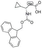 (S)-3-CYCLOPROPYL-3-(9H-FLUOREN-9-YLMETHOXYCARBONYLAMINO)-PROPIONIC ACID Struktur