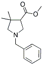 1-BENZYL-4,4-DIMETHYL-PYRROLIDINE-3-CARBOXYLIC ACID METHYL ESTER Struktur