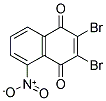 2,3-DIBROMO-5-NITRO-1,4-NAPHTHOQUINONE Struktur