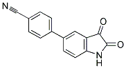 4-(2,3-DIOXO-2,3-DIHYDRO-1H-INDOL-5-YL)BENZONITRILE Struktur