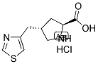 (S)-GAMMA-(4-THIAZOLYLMETHYL)-L-PROLINE-HCL Struktur