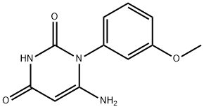 6-AMINO-1-(3-METHOXYPHENYL)PYRIMIDINE-2,4(1H,3H)-DIONE Struktur