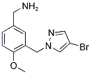 (3-[(4-BROMO-1H-PYRAZOL-1-YL)METHYL]-4-METHOXYBENZYL)AMINE Struktur