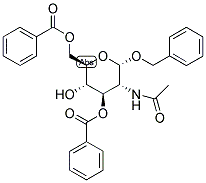 BENZYL 2-ACETAMIDO-3,6-DI-O-BENZOYL-2-DEOXY-ALPHA-D-GLUCOPYRANOSIDE Struktur