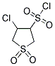 4-CHLORO-1,1-DIOXO-TETRAHYDRO-1LAMBDA6-THIOPHENE-3-SULFONYL CHLORIDE Struktur