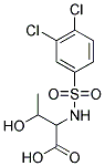 2-[[(3,4-DICHLOROPHENYL)SULFONYL]AMINO]-3-HYDROXYBUTANOIC ACID Struktur