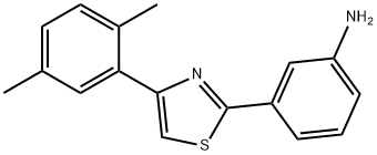 3-[4-(2,5-DIMETHYL-PHENYL)-THIAZOL-2-YL]-PHENYLAMINE Struktur