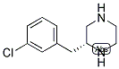 (R)-2-(3-CHLORO-BENZYL)-PIPERAZINE Struktur