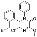 6-[2-(BROMOMETHYL)PHENYL]-5-CHLORO-3-METHOXY-1-PHENYLPYRAZIN-2(1H)-ONE Struktur