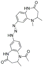 7-[(E)-3-(1-ACETYL-2-METHYL-4-OXO-2,3,4,5-TETRAHYDRO-1H-1,5-BENZODIAZEPIN-7-YL)-1-TRIAZENYL]-4,5-DIMETHYL-1,3,4,5-TETRAHYDRO-2H-1,5-BENZODIAZEPIN-2-ONE