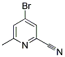 4-BROMO-6-METHYL-PYRIDINE-2-CARBONITRILE Struktur