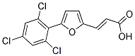 3-[5-(2,4,6-TRICHLORO-PHENYL)-FURAN-2-YL]-ACRYLIC ACID Struktur