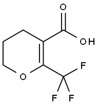 3,4-DIHYDRO-6-TRIFLUOROMETHYL-2H-PYRAN-5-CARBOXYLIC ACID Struktur