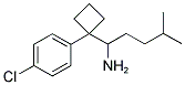 1-[1-(4-CHLOROPHENYL)CYCLOBUTYL]-4-METHYLPENTYLAMINE Struktur