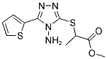 METHYL 2-([4-AMINO-5-(2-THIENYL)-4H-1,2,4-TRIAZOL-3-YL]SULFANYL)PROPANOATE Struktur