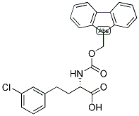 (S)-4-(3-CHLORO-PHENYL)-2-(9H-FLUOREN-9-YLMETHOXYCARBONYLAMINO)-BUTYRIC ACID Struktur