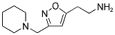 2-[3-(1-PIPERIDINYLMETHYL)-5-ISOXAZOLYL]ETHYLAMINE Struktur