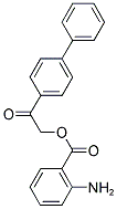 2-AMINO-BENZOIC ACID 2-BIPHENYL-4-YL-2-OXO-ETHYL ESTER Struktur